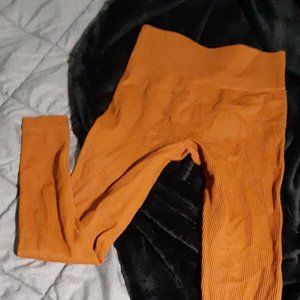 Ribbed Seamless Leggings (SMALL)